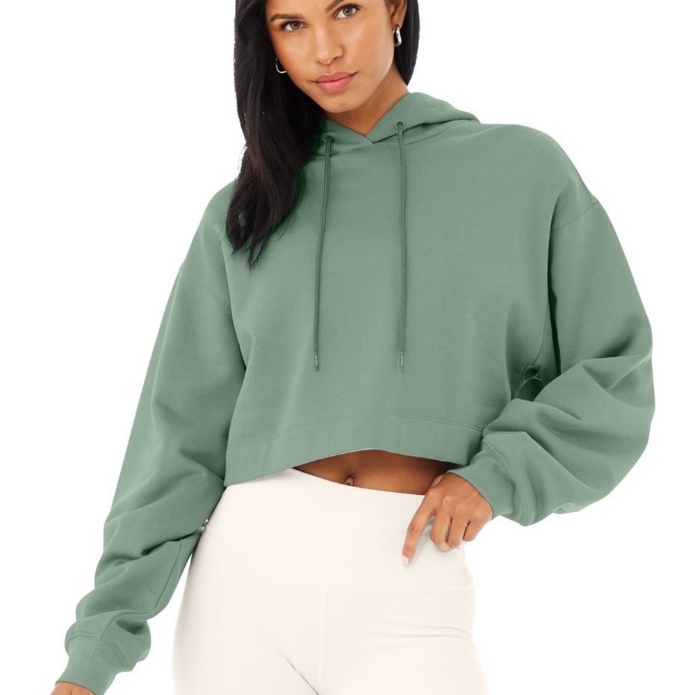Alo Bae Hoodie in Soft Seagrass